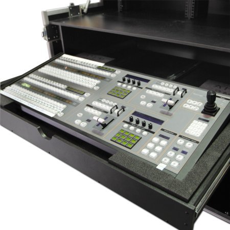 Twin 10u PPU Rack Case With Pull Out Drawer And TFT Mounting Facilities